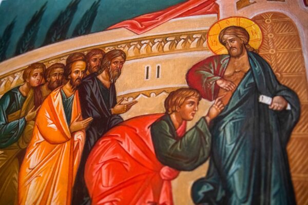 “Светлый привет в воскресенье Фоми́но. Bright Greetings on Fomin Sunday.”
